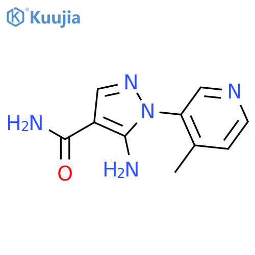 1H-Pyrazole-4-carboxamide,5-amino-1-(4-methyl-3-pyridinyl)- structure