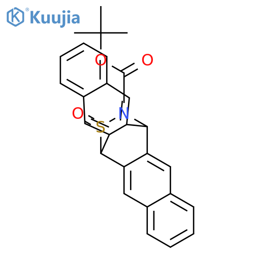 13,6-(EPITHIOIMINO)PENTACENE-16-CARBOXYLIC ACID, 6,13-DIHYDRO-, TERT BUTYL ESTER, 15-OXIDE structure