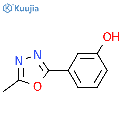 3-(5-Methyl-1,3,4-oxadiazol-2-yl)phenol structure