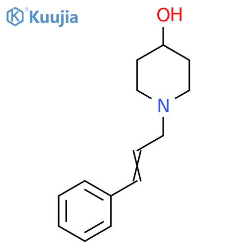 1-(2E)-3-phenylprop-2-en-1-ylpiperidin-4-ol structure