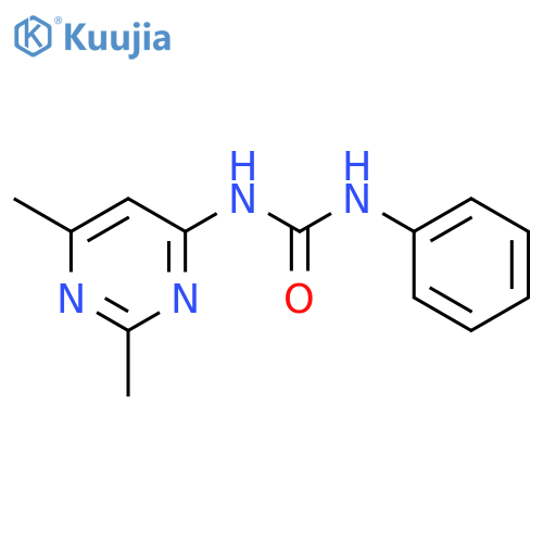 Urea, N-(2,6-dimethyl-4-pyrimidinyl)-N'-phenyl- structure