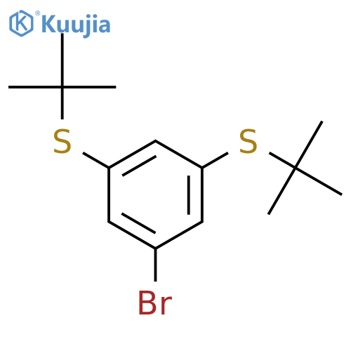 1-Bromo-3,5-bis(tert-butylthio)benzene structure