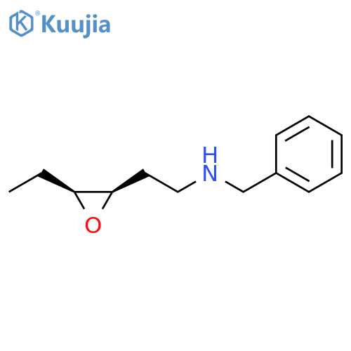 2-Oxiraneethanamine,3-ethyl-N-(phenylmethyl)-, (2R,3S)-rel- structure