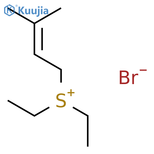 SULFONIUM, DIETHYL(3-METHYL-2-BUTENYL)-, BROMIDE structure