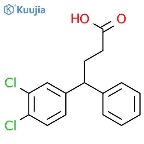 4-(3,4-Dichlorophenyl)-4-phenylbutanoic acid structure