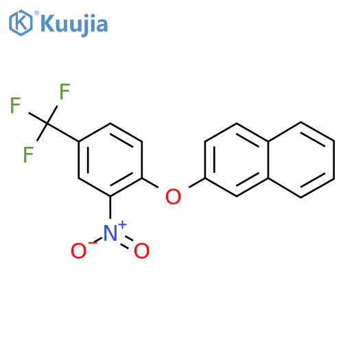 2-[2-Nitro-4-(trifluoromethyl)phenoxy]naphthalene structure