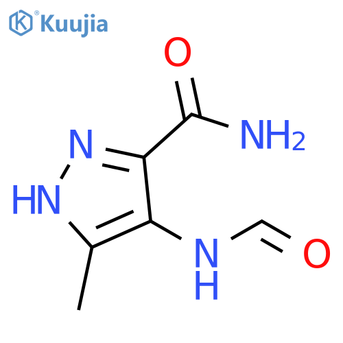 1H-Pyrazole-3-carboxamide, 4-(formylamino)-5-methyl- structure