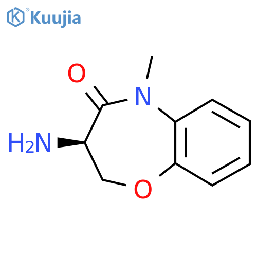 (3R)-3-Amino-2,3-dihydro-5-methyl-1,5-benzoxazepin-4(5H)-one structure