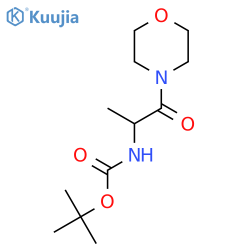 tert-Butyl N-1-(Morpholin-4-yl)-1-oxopropan-2-ylcarbamate structure