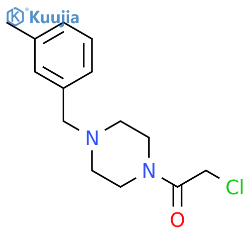 2-Chloro-1-(4-(3-methylbenzyl)piperazin-1-yl)ethan-1-one structure