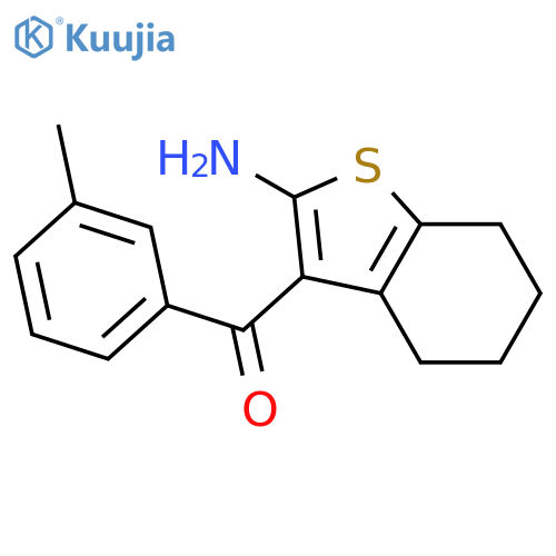 3-(3-Methylbenzoyl)-4,5,6,7-tetrahydro-1-benzothiophen-2-amine structure