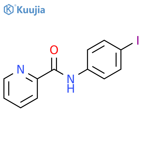 N-(4-Iodophenyl)-2-pyridinecarboxamide structure