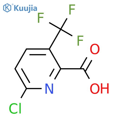 6-Chloro-3-(trifluoromethyl)pyridine-2-carboxylic Acid structure