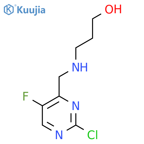 1-Propanol, 3-[(2-chloro-5-fluoro-4-pyrimidinyl)methylamino]- structure