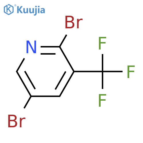 2,5-Dibromo-3-(trifluoromethyl)pyridine structure