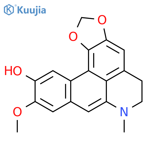 10-methoxy-7-methyl-6,7-dihydro-5H-[1,3]benzodioxolo[6,5,4-de]benzo[g]quinolin-11-ol structure