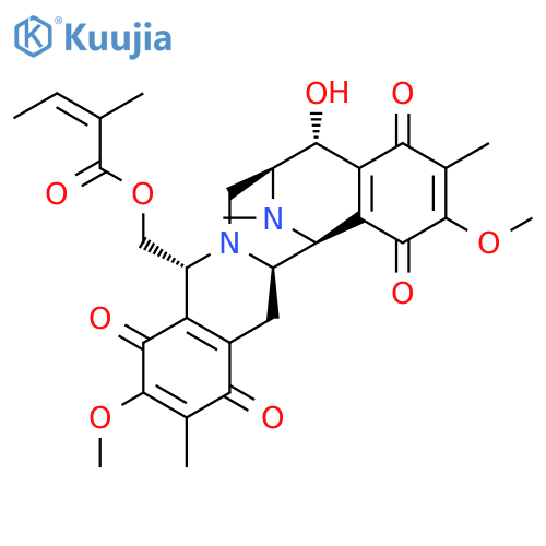 [(1S,2R,10R,13S,14R)-14-Hydroxy-7,18-dimethoxy-6,17,21-trimethyl-5,8,16,19-tetraoxo-11,21-diazapentacyclo[11.7.1.02,11.04,9.015,20]henicosa-4(9),6,15(20),17-tetraen-10-yl]methyl (Z)-2-methylbut-2-enoate structure