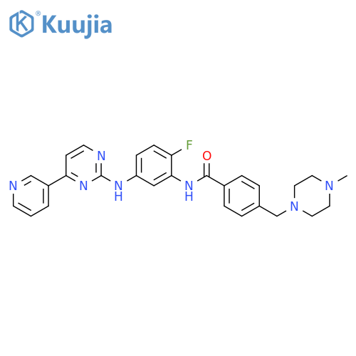 Benzamide,N-[2-fluoro-5-[[4-(3-pyridinyl)-2-pyrimidinyl]amino]phenyl]-4-[(4-methyl-1-piperazinyl)methyl]- structure