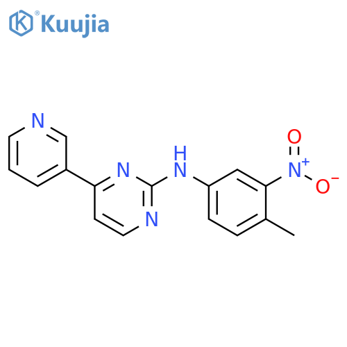 2-Pyrimidinamine, N-(4-methyl-3-nitrophenyl)-4-(3-pyridinyl)- structure