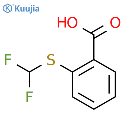 2-(difluoromethyl)sulfanylbenzoic acid structure