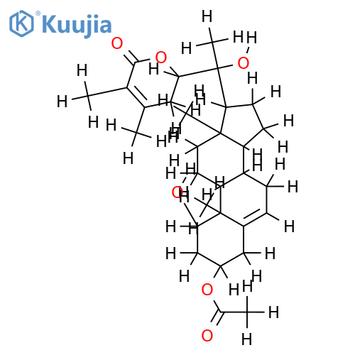 (20R,22R)-3beta-acetoxy-1alpha,20-dihydroxy-witha-5,24-dienolide structure