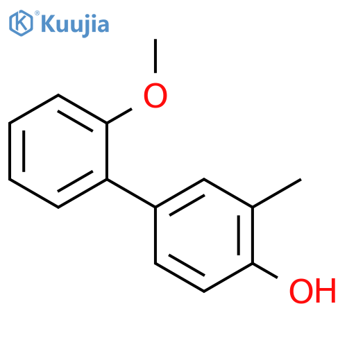 [1,1'-Biphenyl]-4-ol,2'-methoxy-3-methyl- structure