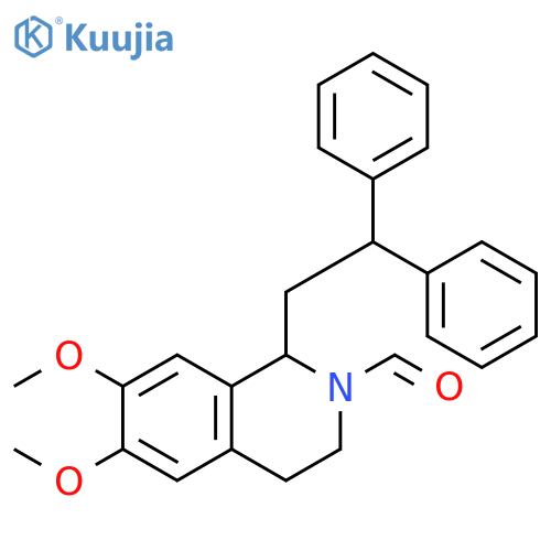 2(1H)-Isoquinolinecarboxaldehyde, 1-(2,2-diphenylethyl)-3,4-dihydro-6,7-dimethoxy- structure