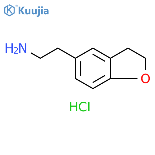 2-(2,3-dihydro-1-benzofuran-5-yl)ethan-1-amine hydrochloride structure