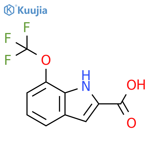 1H-Indole-2-carboxylic acid, 7-(trifluoromethoxy)- structure