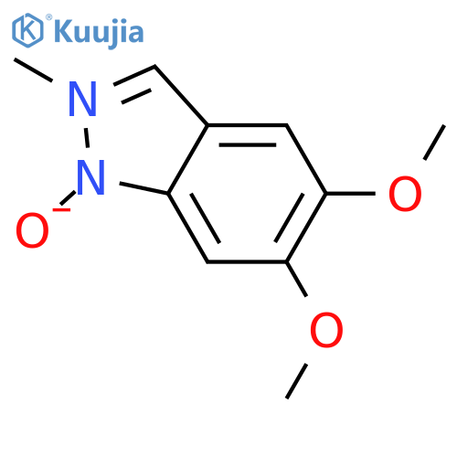 2H-Indazole,5,6-dimethoxy-2-methyl-,1-oxide(9CI) structure