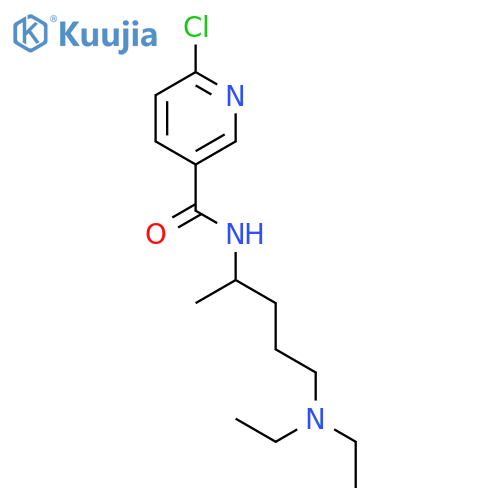 6-chloro-n-[5-(diethylamino)pentan-2-yl]pyridine-3-carboxamide structure