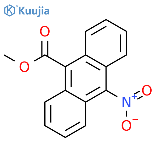 9-Anthracenecarboxylic acid, 10-nitro-, methyl ester structure