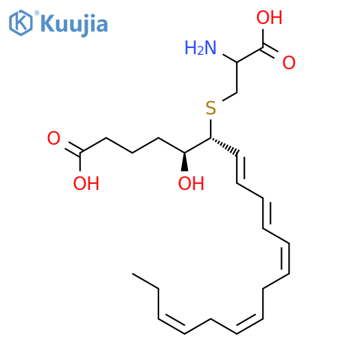 7,9,11,14,17-Eicosapentaenoicacid, 6-[[(2R)-2-amino-2-carboxyethyl]thio]-5-hydroxy-,(5S,6R,7E,9E,11Z,14Z,17Z)- (9CI) structure