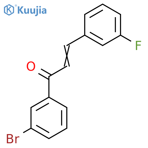 1-(3-Bromophenyl)-3-(3-fluorophenyl)prop-2-en-1-one structure
