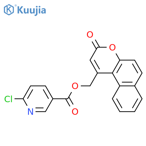 (3-Oxobenzo[f]chromen-1-yl)methyl 6-chloropyridine-3-carboxylate structure