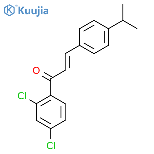 (2E)-1-(2,4-Dichlorophenyl)-3-[4-(propan-2-yl)phenyl]prop-2-en-1-one structure