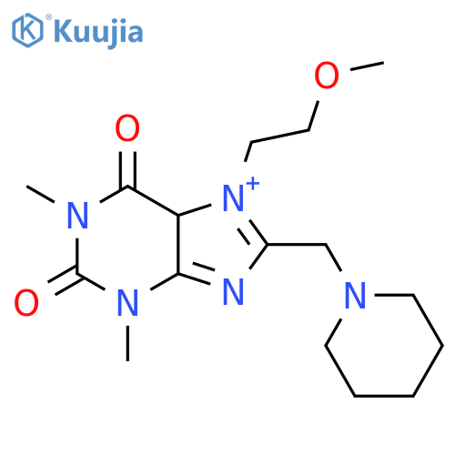 7-(2-methoxyethyl)-1,3-dimethyl-8-(piperidin-1-yl)methyl-2,3,6,7-tetrahydro-1H-purine-2,6-dione structure