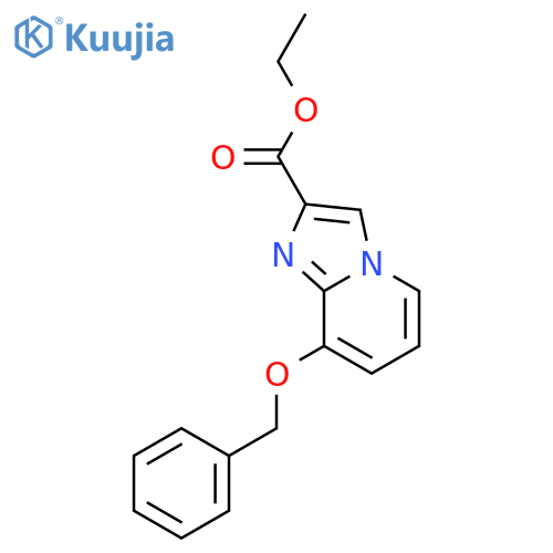 Imidazo[1,2-a]pyridine-2-carboxylicacid, 8-(phenylmethoxy)-, ethyl ester structure