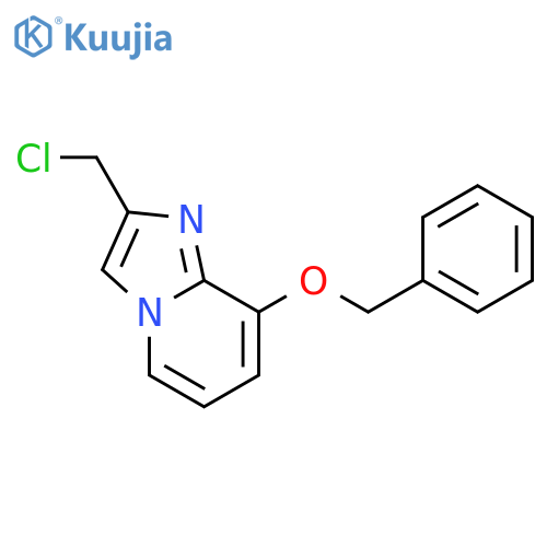 Imidazo[1,2-a]pyridine,2-(chloromethyl)-8-(phenylmethoxy)- structure