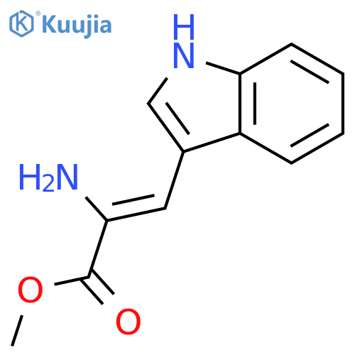 2-PROPENOIC ACID, 2-AMINO-3-(1H-INDOL-3-YL)-, METHYL ESTER, (Z)- structure