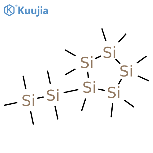 Cyclopentasilane, nonamethyl(pentamethyldisilanyl)- structure