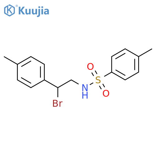 Benzenesulfonamide, N-[2-bromo-2-(4-methylphenyl)ethyl]-4-methyl- structure
