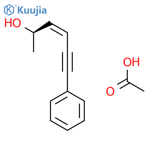 3-HEXEN-5-YN-2-OL, 6-PHENYL-, ACETATE, (2R,3Z)- structure