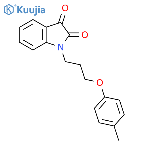 1-3-(4-methylphenoxy)propyl-2,3-dihydro-1H-indole-2,3-dione structure