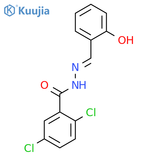 BENZOIC ACID, 2,5-DICHLORO-, [(2-HYDROXYPHENYL)METHYLENE]HYDRAZIDE structure