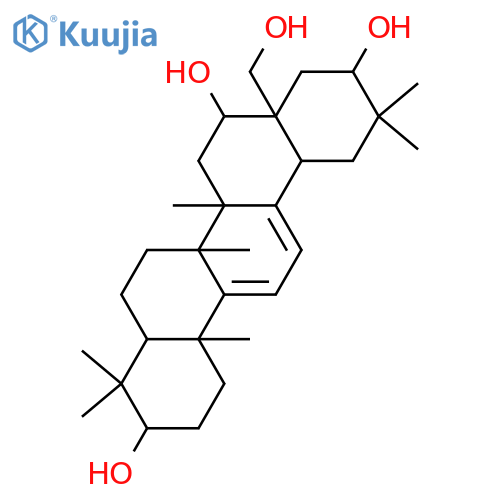 (18α)-Oleana-9(11),12-diene-3β,16α,21α,28-tetrol structure
