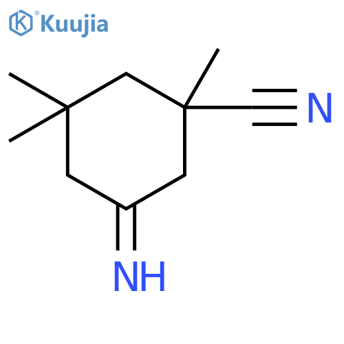 5-Imino-1,3,3-trimethylcyclohexane-1-carbonitrile structure