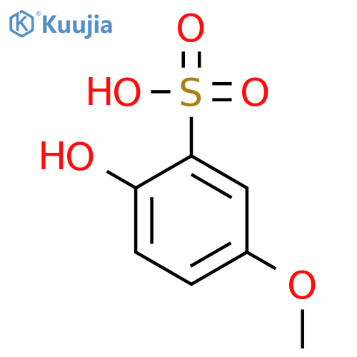 Benzenesulfonic acid, 2-hydroxy-5-methoxy- structure