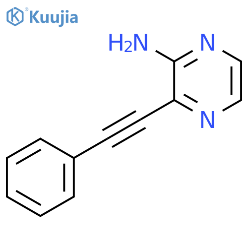 3-(Phenylethynyl)pyrazin-2-amine structure