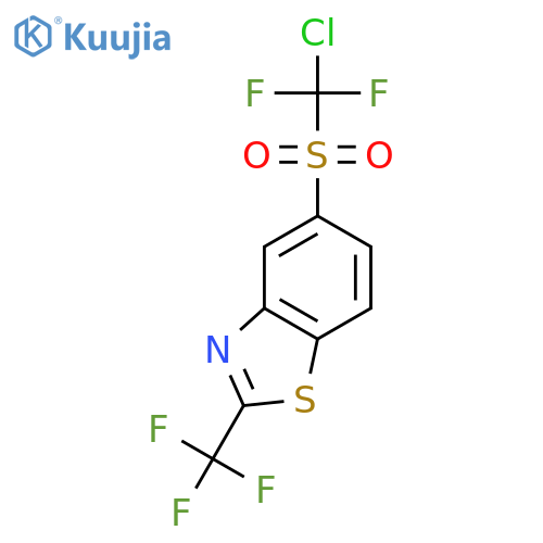 BENZOTHIAZOLE, 5-[(CHLORODIFLUOROMETHYL)SULFONYL]-2-(TRIFLUOROMETHYL)- structure